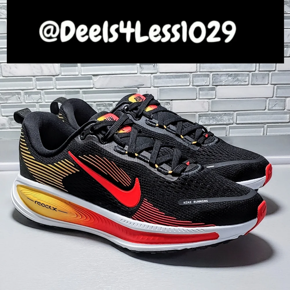 Nike Air Zoom Vomero 18 Running Womens/Kids Black Crimson Topaz Gold